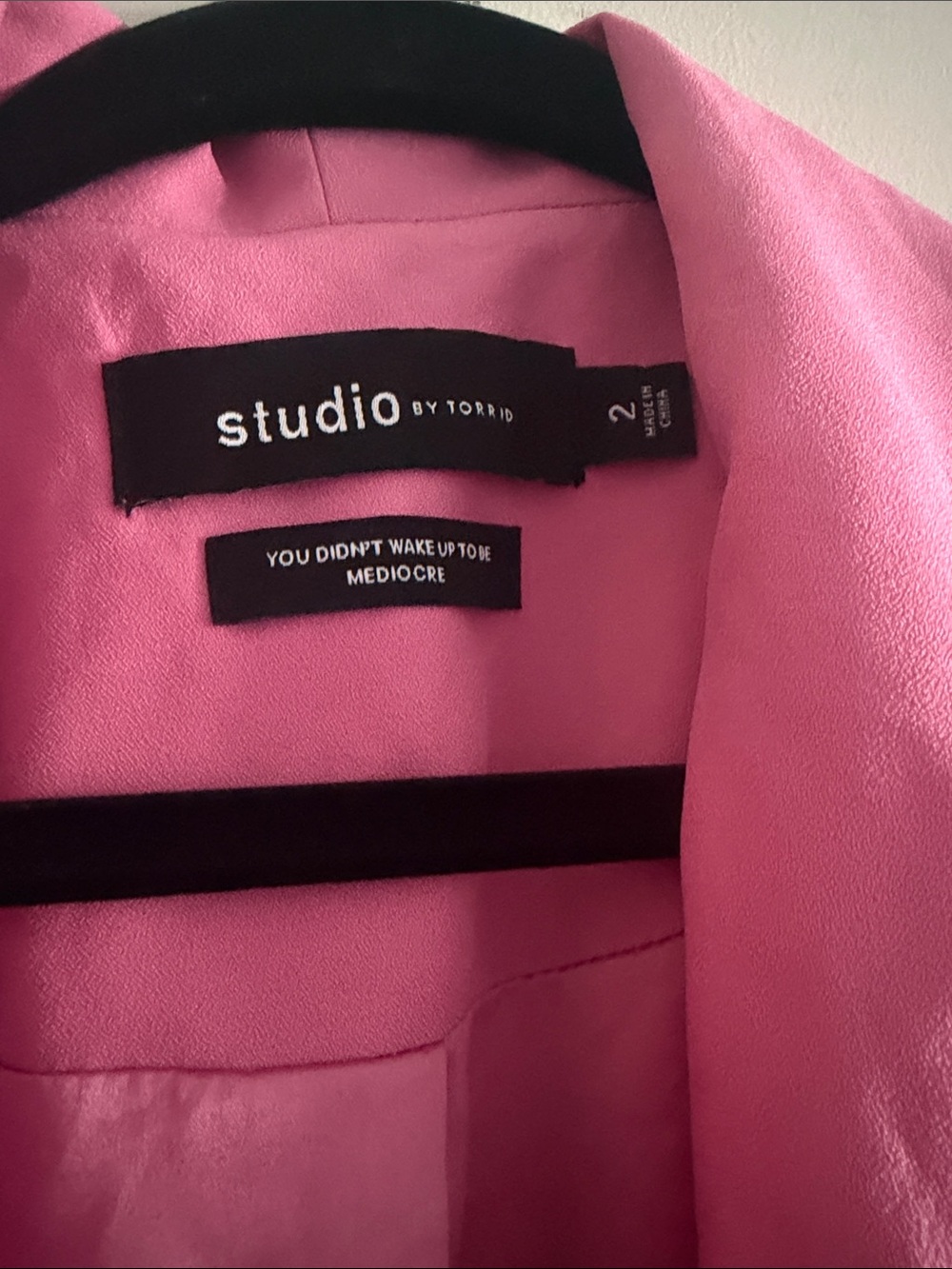 Studio by Torrid - Pink Open-Front Blazer - Picture 2 of 9